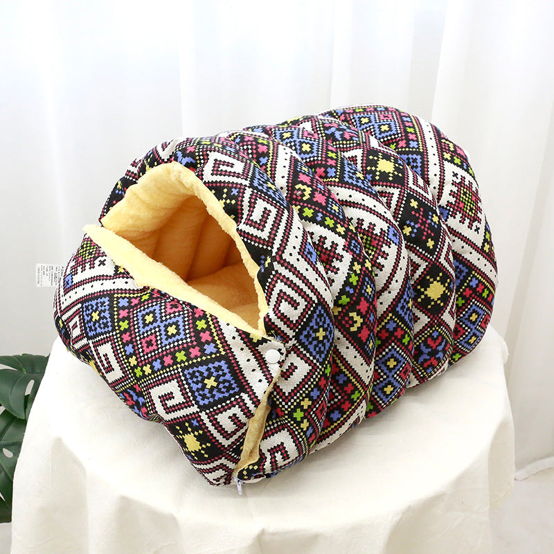 Disassemble and clean the closed cat bed {{Product vendor}}
