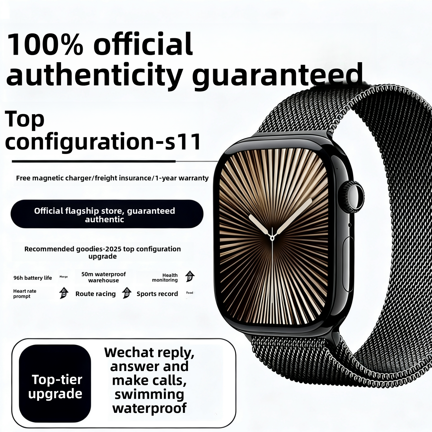 Smart Watch with Health Monitoring and Bluetooth Calling {{Product vendor}}