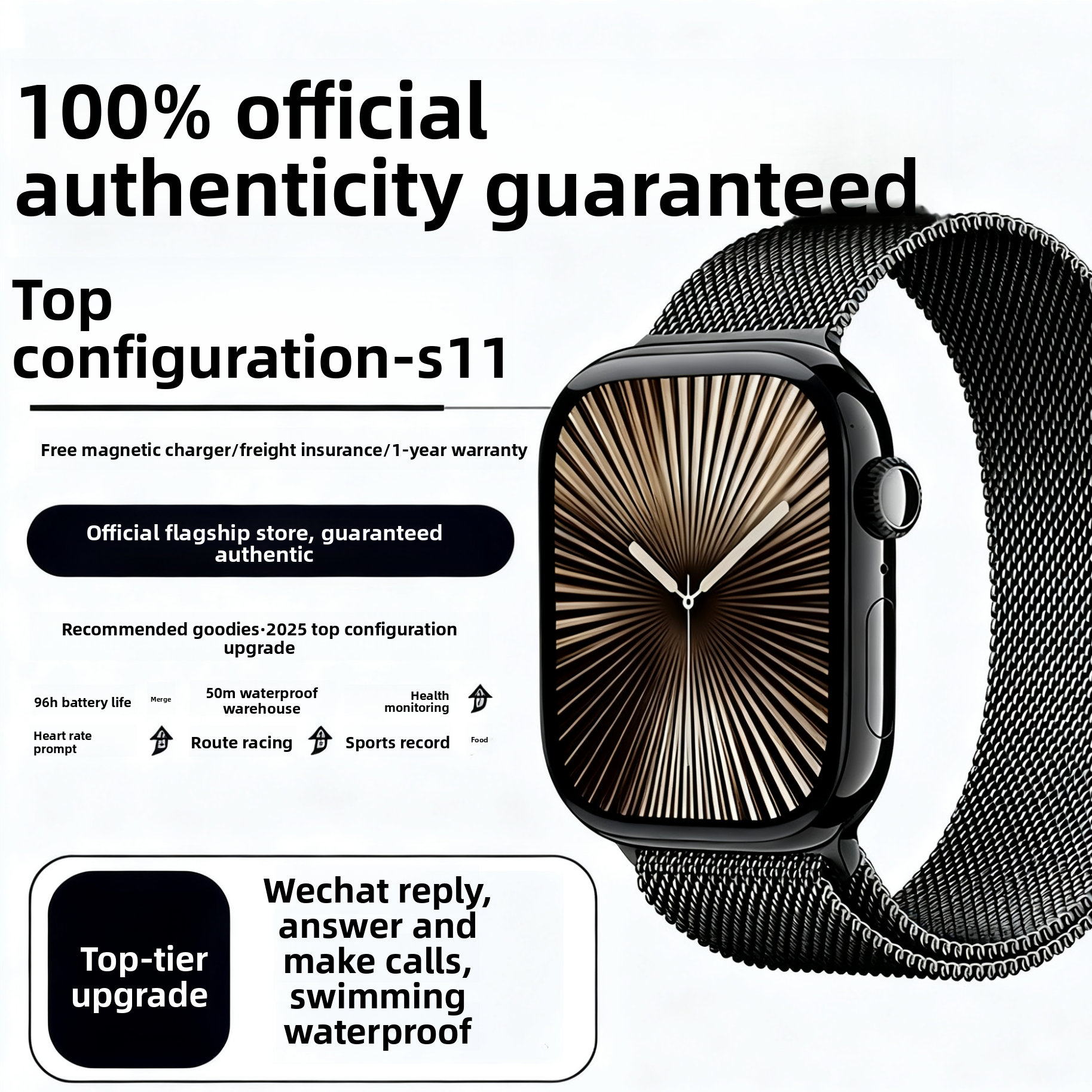 Smart Watch with Health Monitoring and Bluetooth Calling {{Product vendor}}