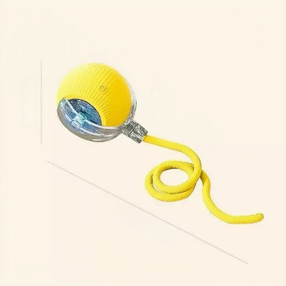 Automatic Rolling Cat Toy Ball with Rope {{Product vendor}}