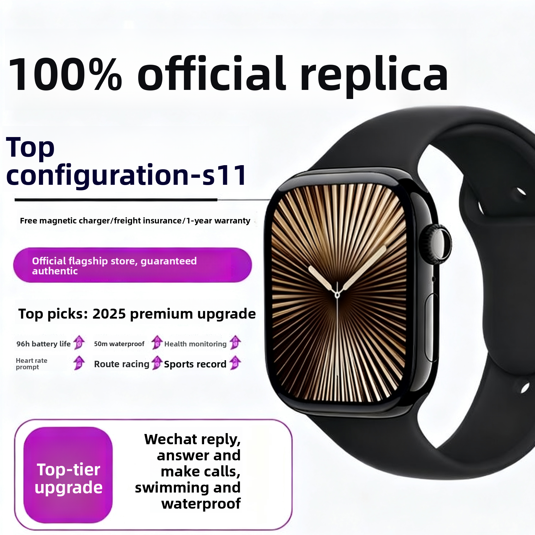 Smart Watch with Health Monitoring and Bluetooth Calling {{Product vendor}}