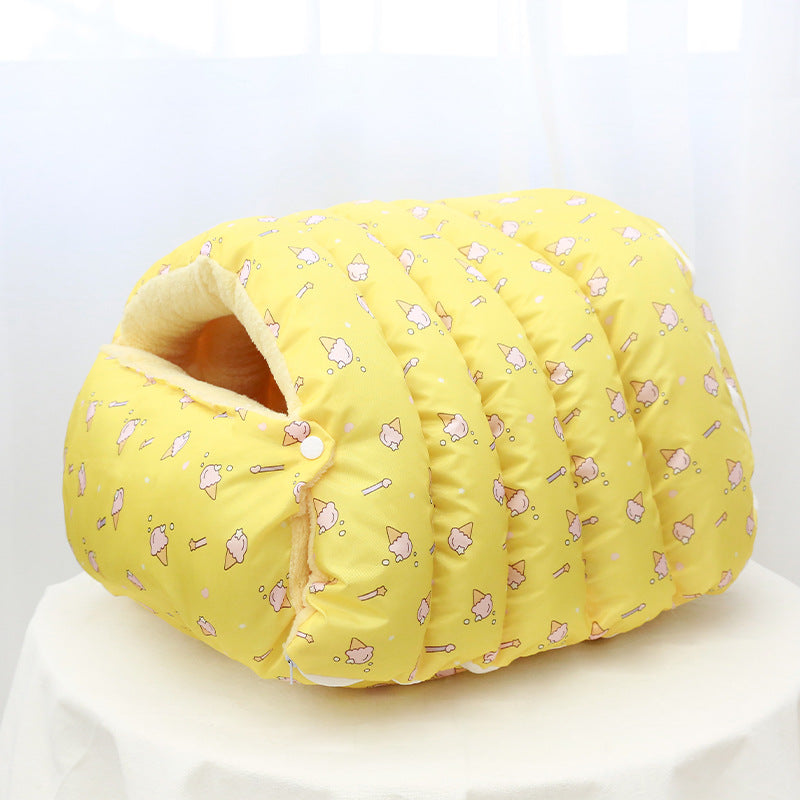 Disassemble and clean the closed cat bed {{Product vendor}}
