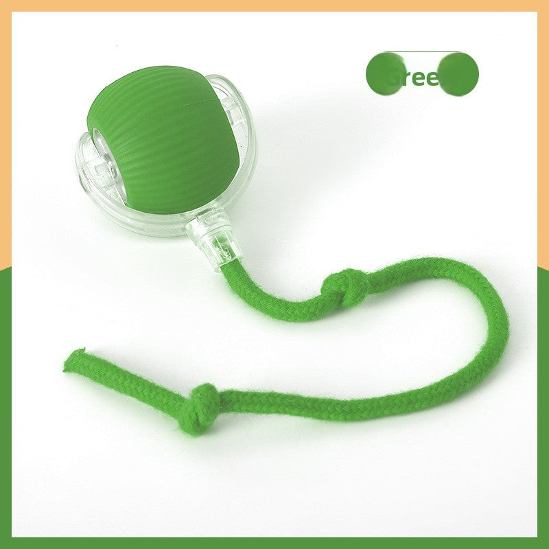 Automatic Rolling Cat Toy Ball with Rope {{Product vendor}}