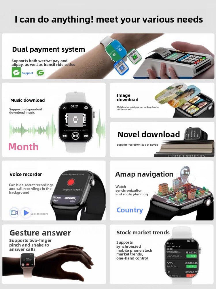 Smart Watch with Health Monitoring and Bluetooth Calling {{Product vendor}}