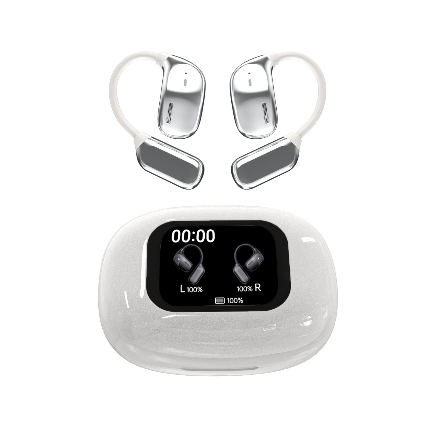 Wireless Bluetooth Headset with AI Translation and Color Display {{Product vendor}}