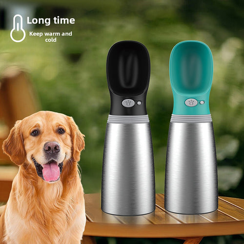 Double Layer Stainless Steel Pet Travel Water Cup {{Product vendor}}