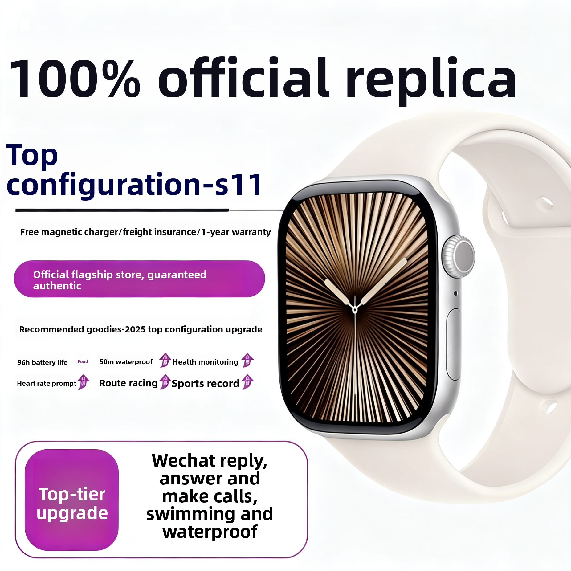 Smart Watch with Health Monitoring and Bluetooth Calling {{Product vendor}}
