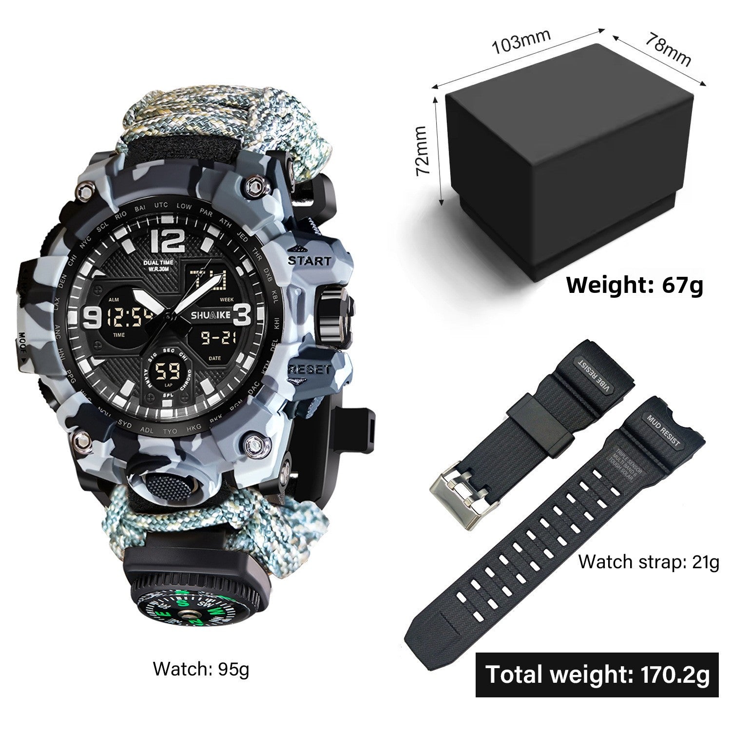 Dual Display Multifunction Outdoor Watch {{Product vendor}}