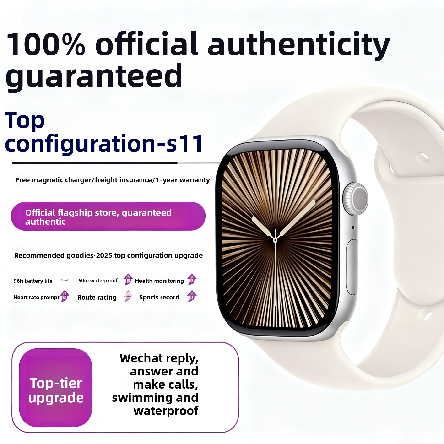 Smart Watch with Health Monitoring and Bluetooth Calling {{Product vendor}}