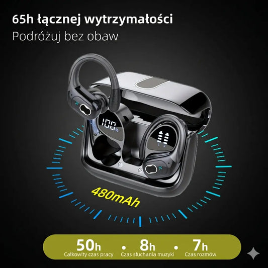 SŁUCHAWKI BEZPRZEWODOWE DOUSZNE TWS NS ANC ENC BLUETOOTH 5.3 IPX5 BASS {{Product vendor}}