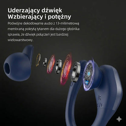 SŁUCHAWKI BEZPRZEWODOWE DOUSZNE TWS NS ANC ENC BLUETOOTH 5.3 IPX5 BASS {{Product vendor}}