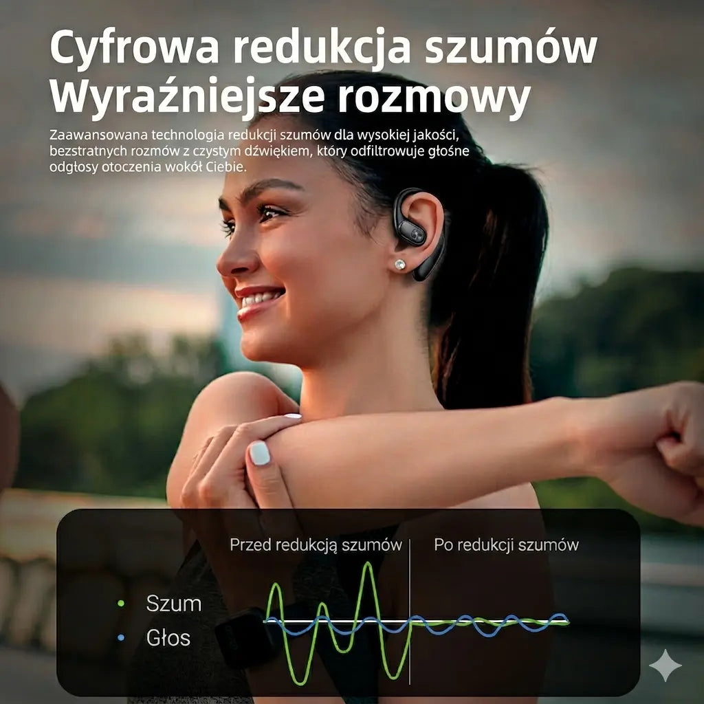 SŁUCHAWKI BEZPRZEWODOWE DOUSZNE TWS NS ANC ENC BLUETOOTH 5.3 IPX5 BASS {{Product vendor}}