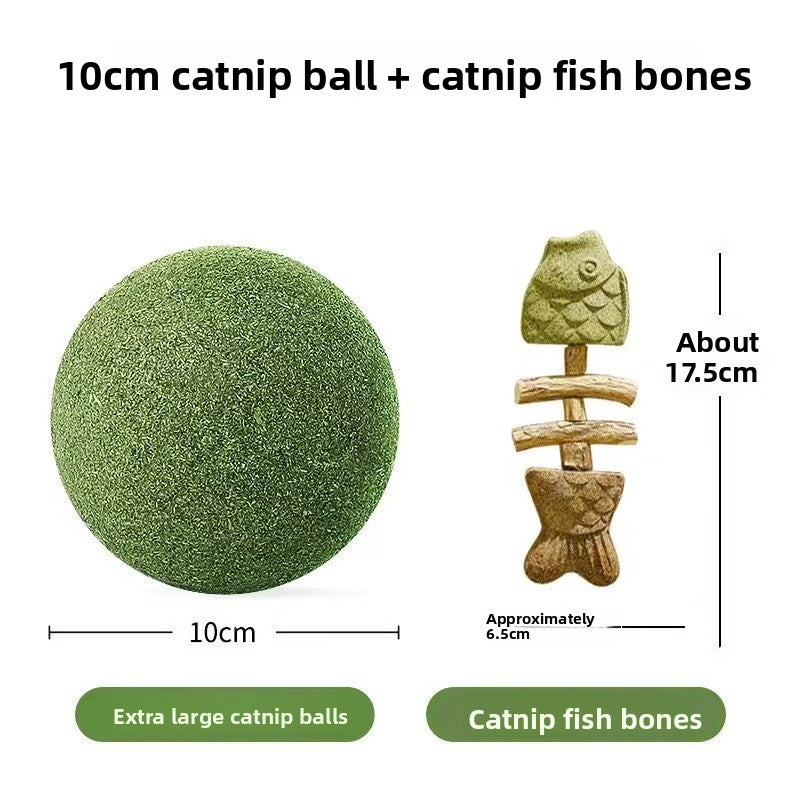 Catnip Fish Bone Chew Toy for Dental Play {{Product vendor}}