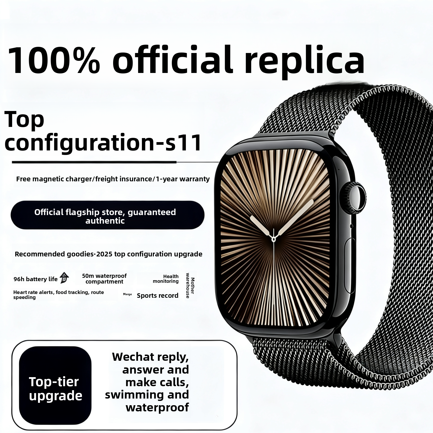 Smart Watch with Health Monitoring and Bluetooth Calling {{Product vendor}}