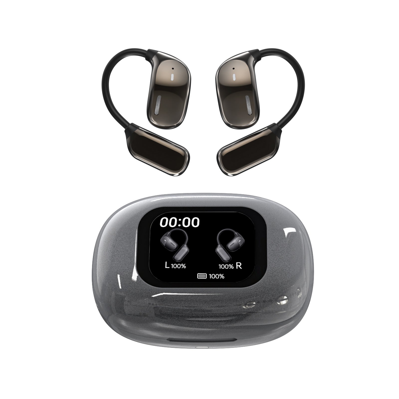 Wireless Bluetooth Headset with AI Translation and Color Display {{Product vendor}}