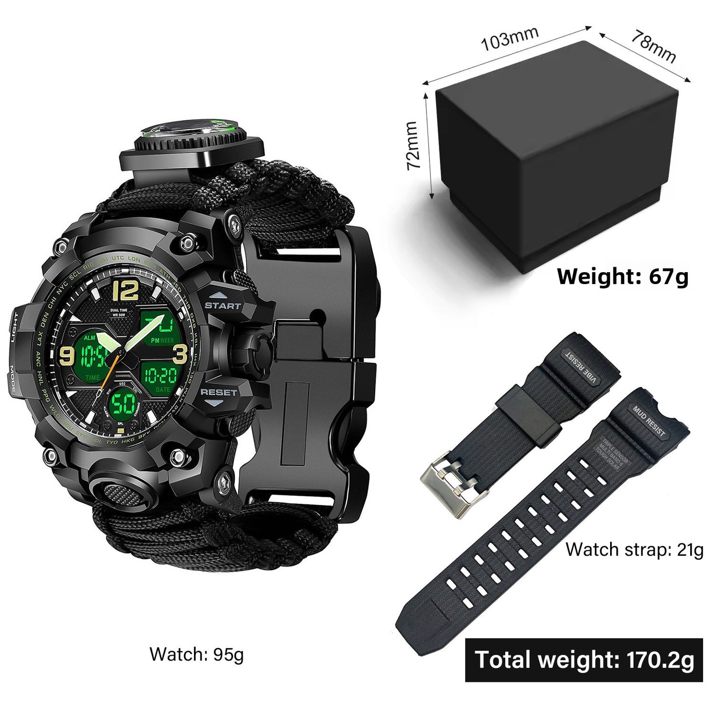 Dual Display Multifunction Outdoor Watch {{Product vendor}}