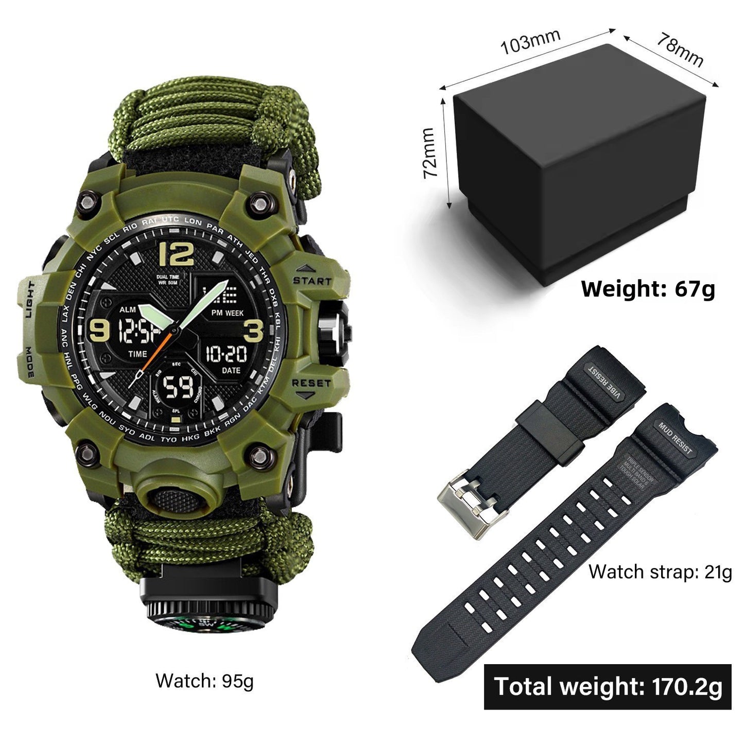 Dual Display Multifunction Outdoor Watch {{Product vendor}}