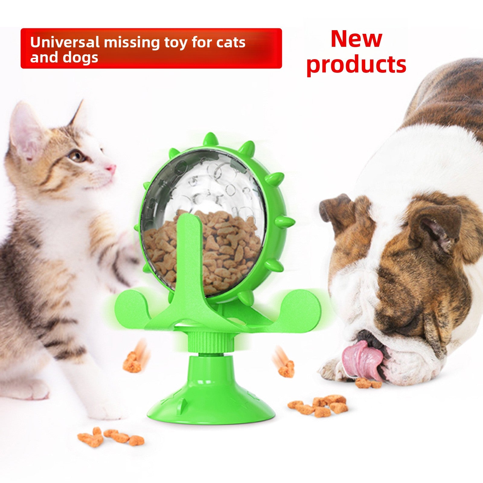 Cat toys, cat teaser sticks, slow food dispensers, leaky food balls {{Product vendor}}