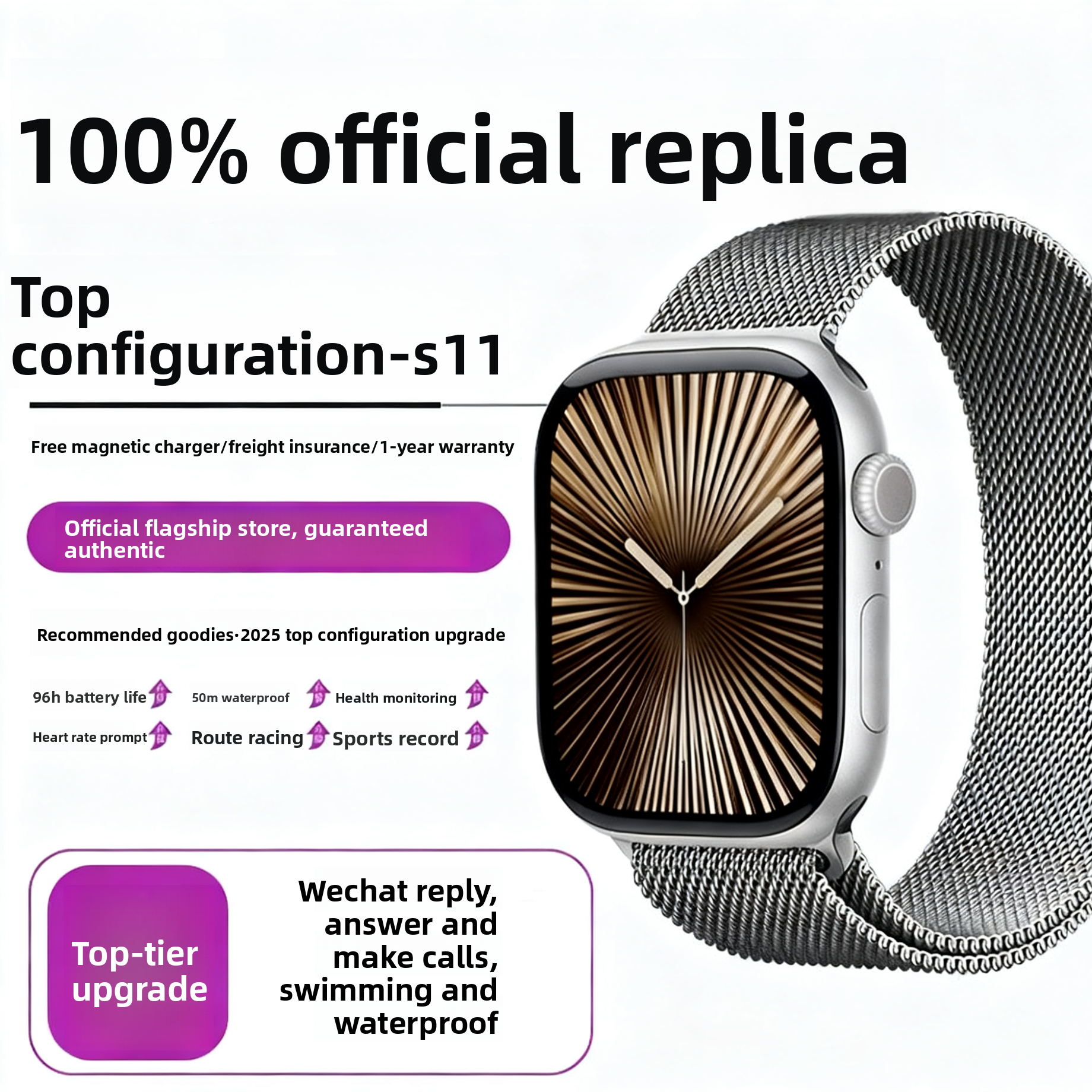 Smart Watch with Health Monitoring and Bluetooth Calling {{Product vendor}}