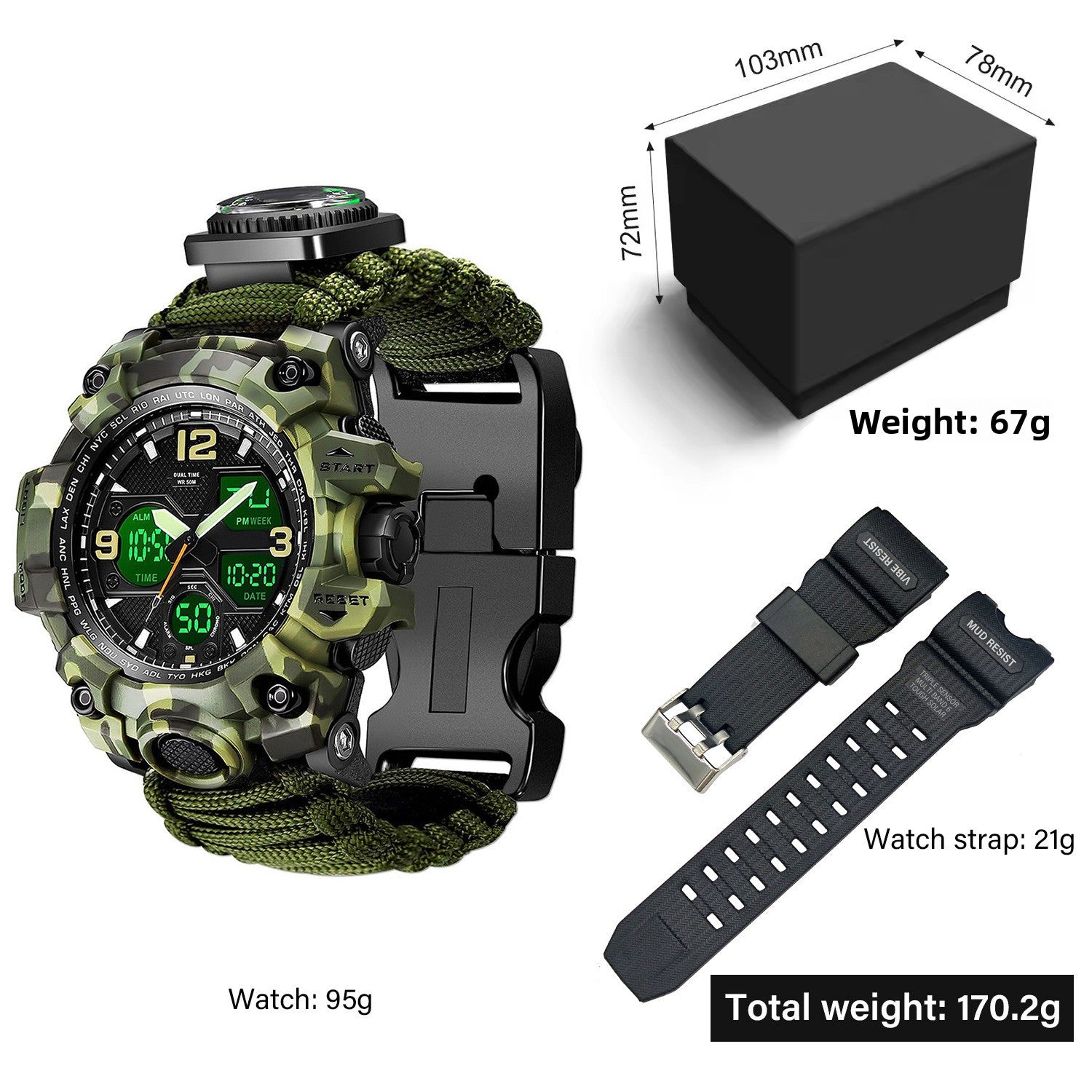 Dual Display Multifunction Outdoor Watch {{Product vendor}}