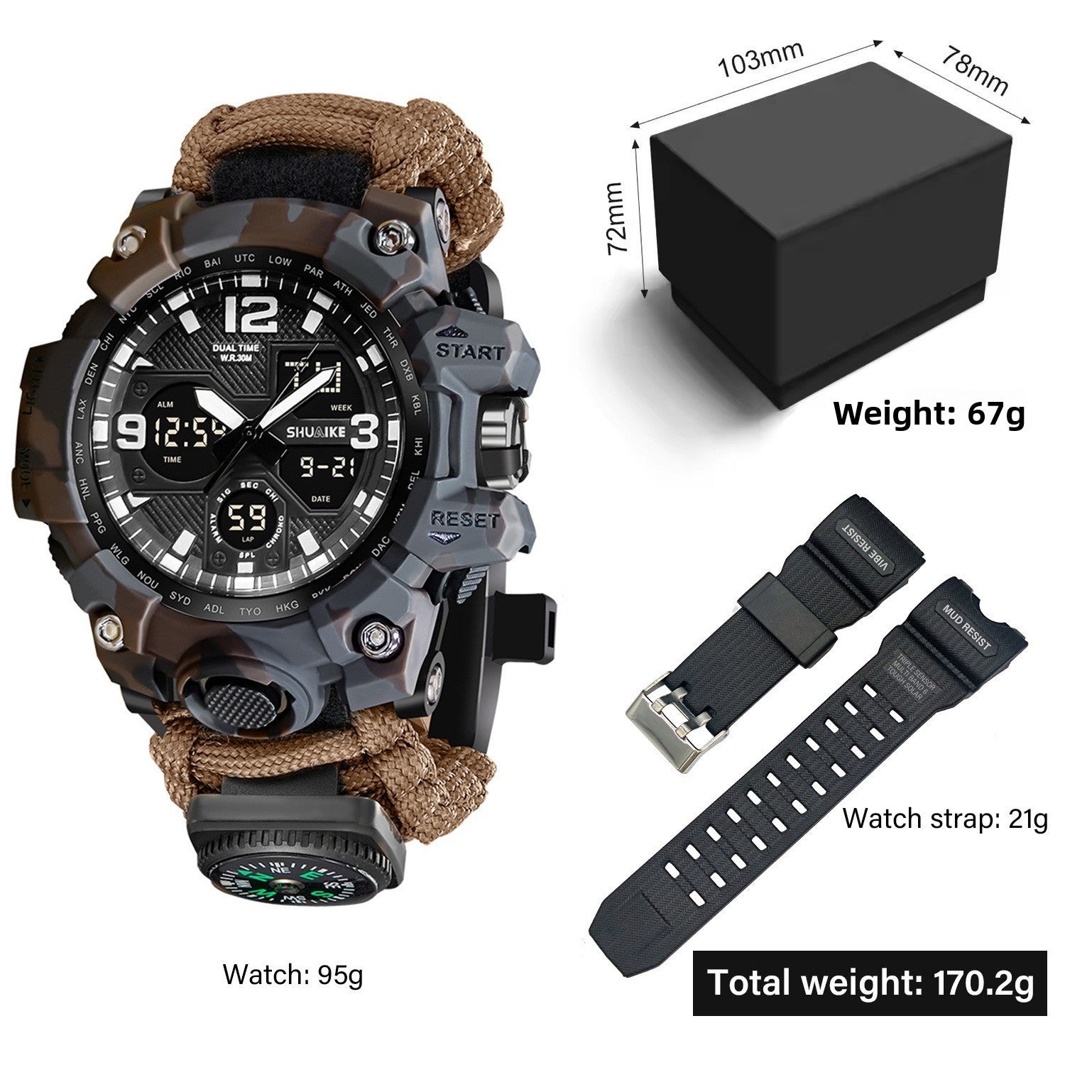 Dual Display Multifunction Outdoor Watch {{Product vendor}}