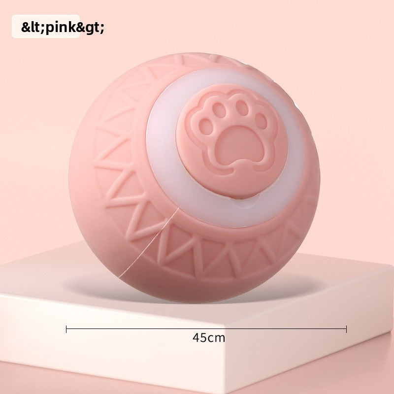 Automatic Rolling Cat Toy Ball with Rope {{Product vendor}}