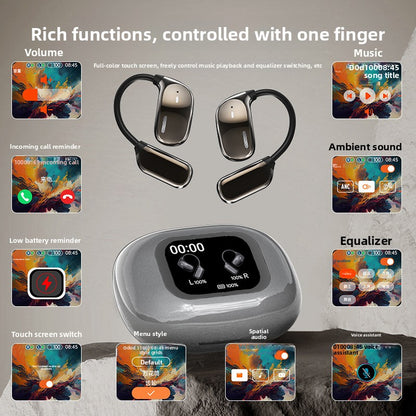 Wireless Bluetooth Headset with AI Translation and Color Display {{Product vendor}}