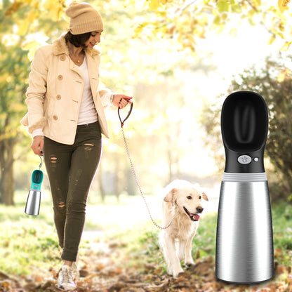 Double Layer Stainless Steel Pet Travel Water Cup {{Product vendor}}