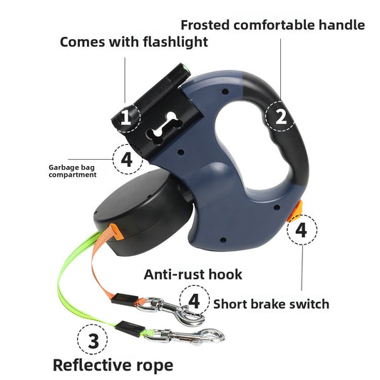 Automatic adjustable multi-functional pet leash {{Product vendor}}