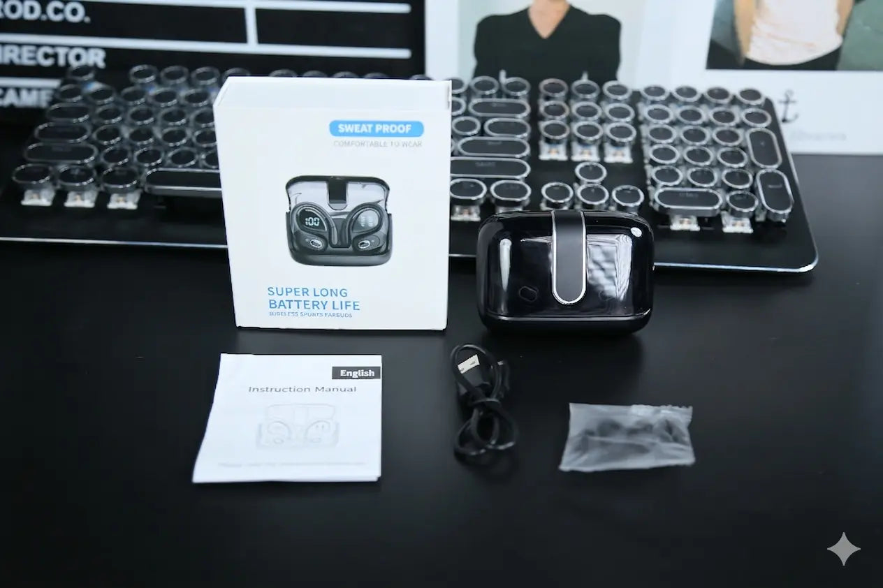 SŁUCHAWKI BEZPRZEWODOWE DOUSZNE TWS NS ANC ENC BLUETOOTH 5.3 IPX5 BASS {{Product vendor}}